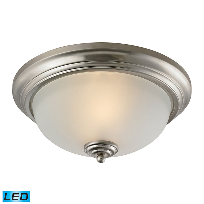 Huntington 13'' Wide 3-Light Flush Mount - Brushed Nickel