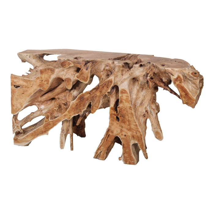 Teak Root Console Table