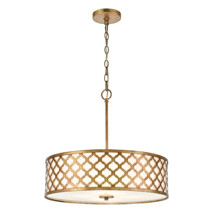 Arabesque 20'' Wide 4-Light Chandelier - Bronzed Gold