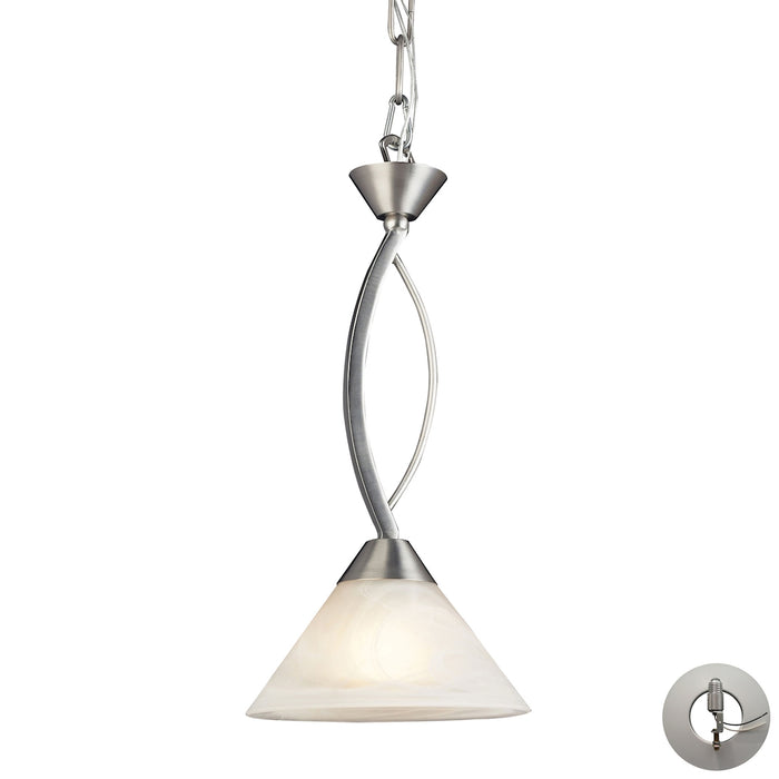 Elysburg 7'' Wide 1-Light Mini Pendant - Satin Nickel