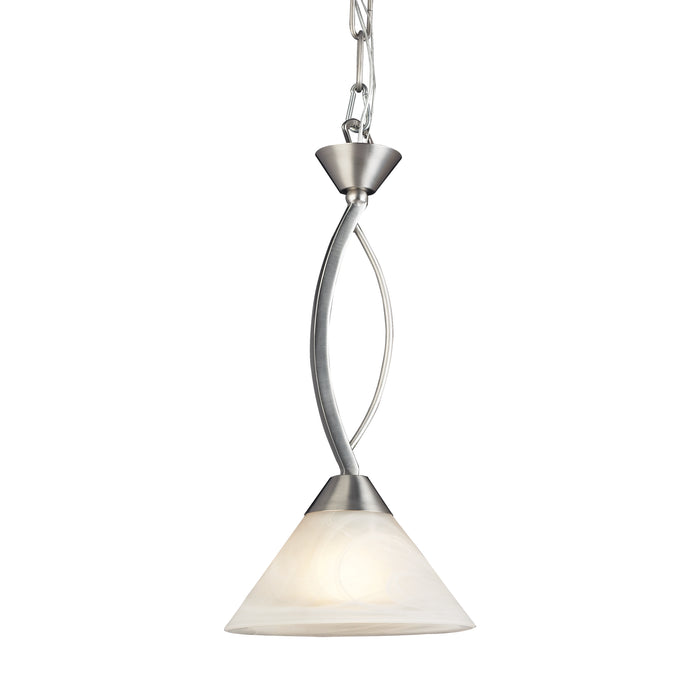 Elysburg 7'' Wide 1-Light Mini Pendant - Satin Nickel