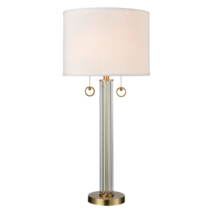 Cannery Row 34'' High 2-Light Table Lamp - Antique Brass