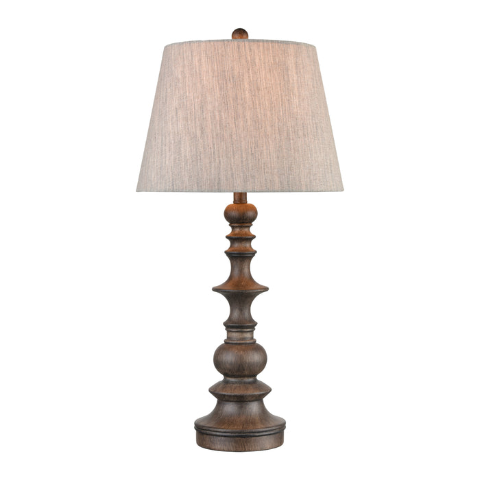 Rhinebeck 30'' High 1-Light Table Lamp - Aged Wood