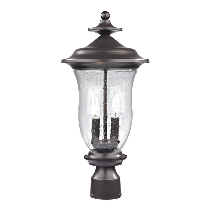 Trinity 20'' High 2-Light Outdoor Post Light - Oil Rubbed Bronze