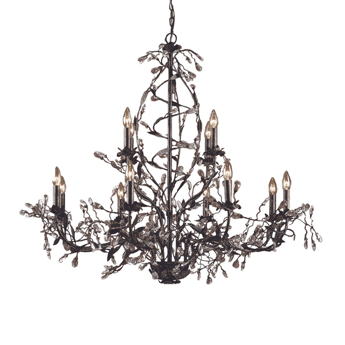 Circeo 38'' Wide 12-Light Chandelier - Deep Rust