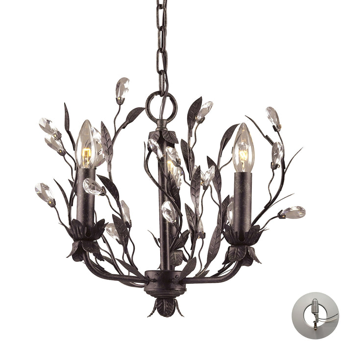 Circeo 16'' Wide 3-Light Chandelier - Deep Rust