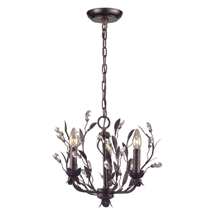 Circeo 16'' Wide 3-Light Chandelier - Deep Rust