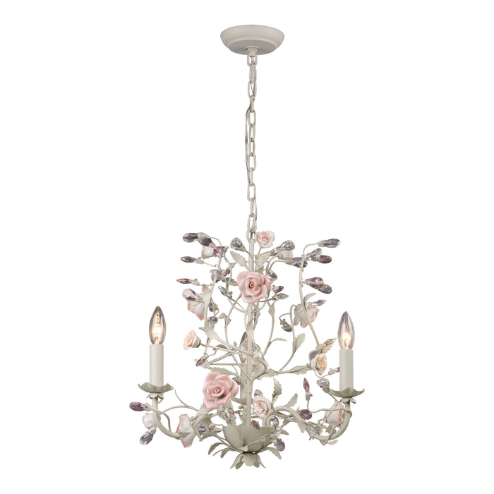 Heritage 18'' Wide 3-Light Chandelier - Cream