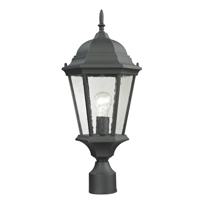 Temple Hill 18'' High 1-Light Outdoor Post Light - Matte Textured Black