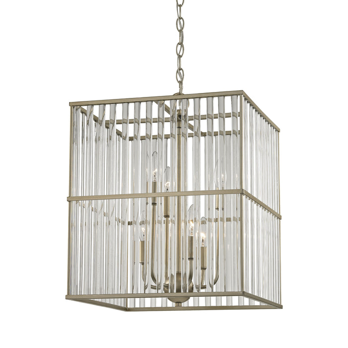 Ridley 16'' Wide 6-Light Chandelier - Aged Silver