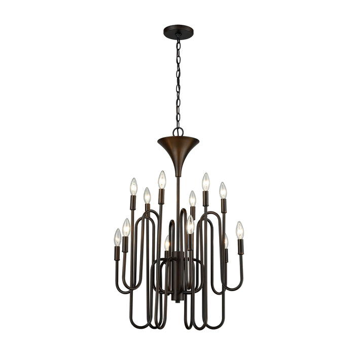 Decatur 22'' Wide 12-Light Chandelier - Oil Rubbed Bronze