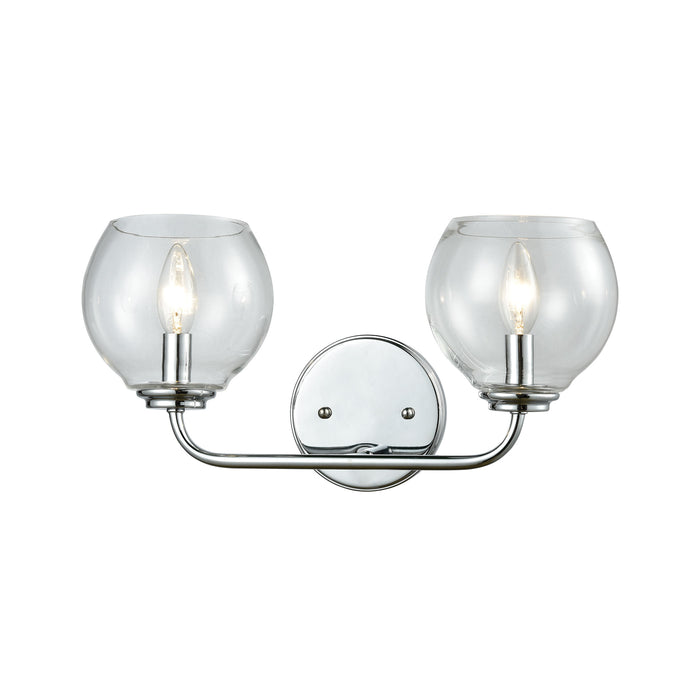 Emory 16'' Wide 2-Light Vanity Light - Polished Chrome