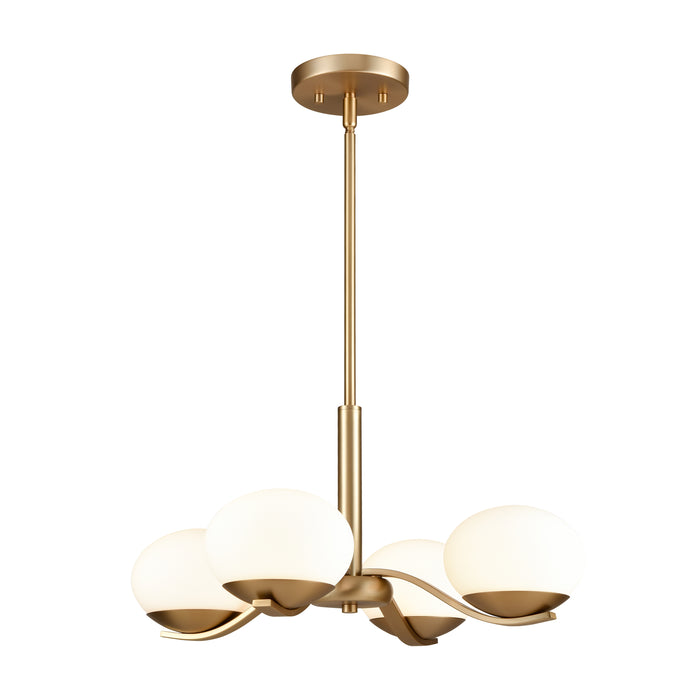 Wallace 19.5'' Wide 4-Light Integrated LED Chandelier - Brushed Gold