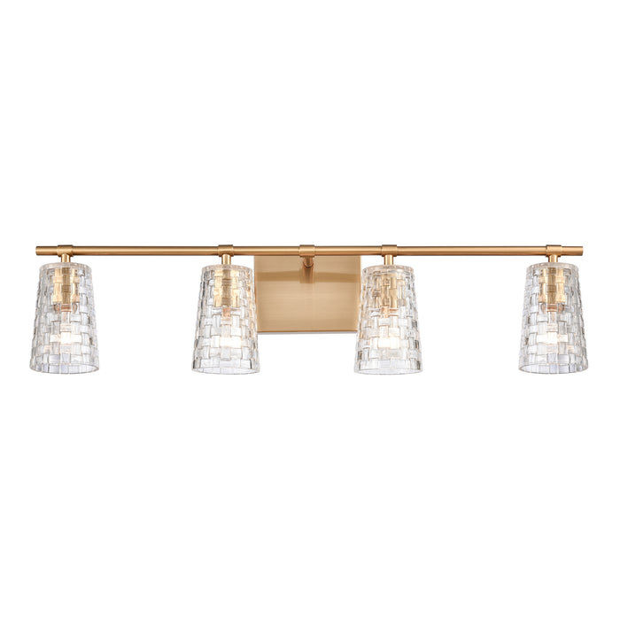 Lightweave 32'' Wide 4-Light Vanity Light - Satin Brass