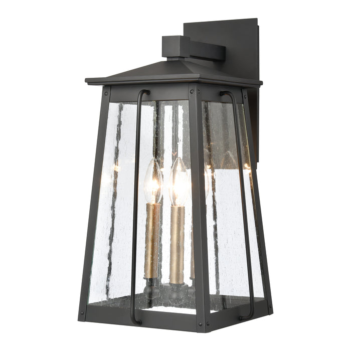 Kirkdale 19'' High 3-Light Outdoor Sconce - Matte Black