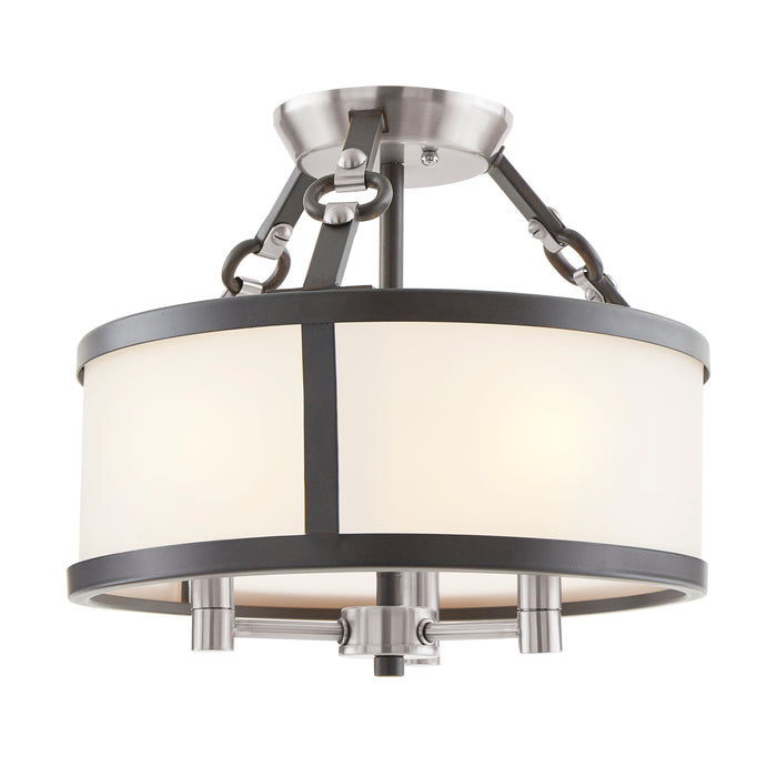 Armstrong Grove 13'' Wide 3-Light Semi Flush Mount - Espresso