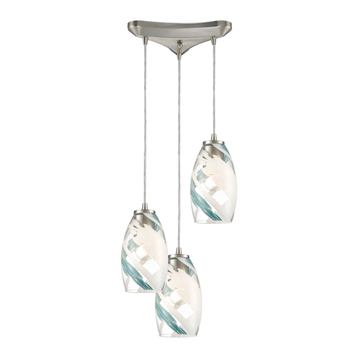 Turbulence Configurable Multi Pendant - Satin Nickel