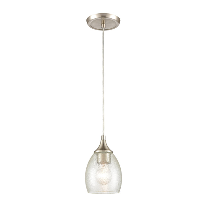 Miranda 5'' Wide 1-Light Mini Pendant - Satin Nickel