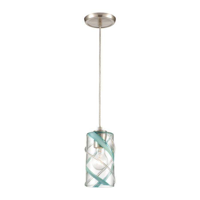 Winter Wind 5'' Wide 1-Light Mini Pendant - Satin Nickel