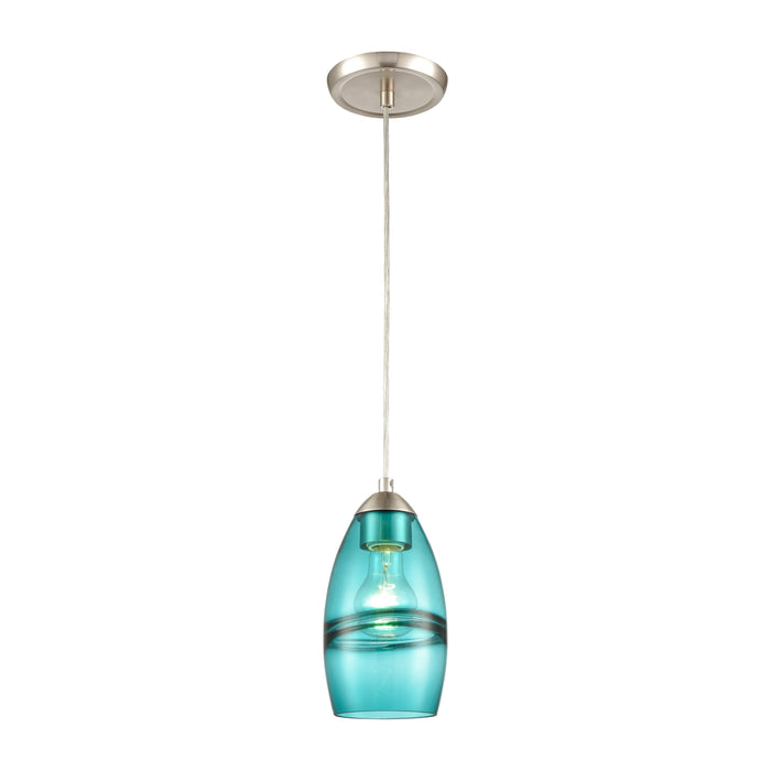 Rousten 5'' Wide 1-Light Mini Pendant - Satin Nickel