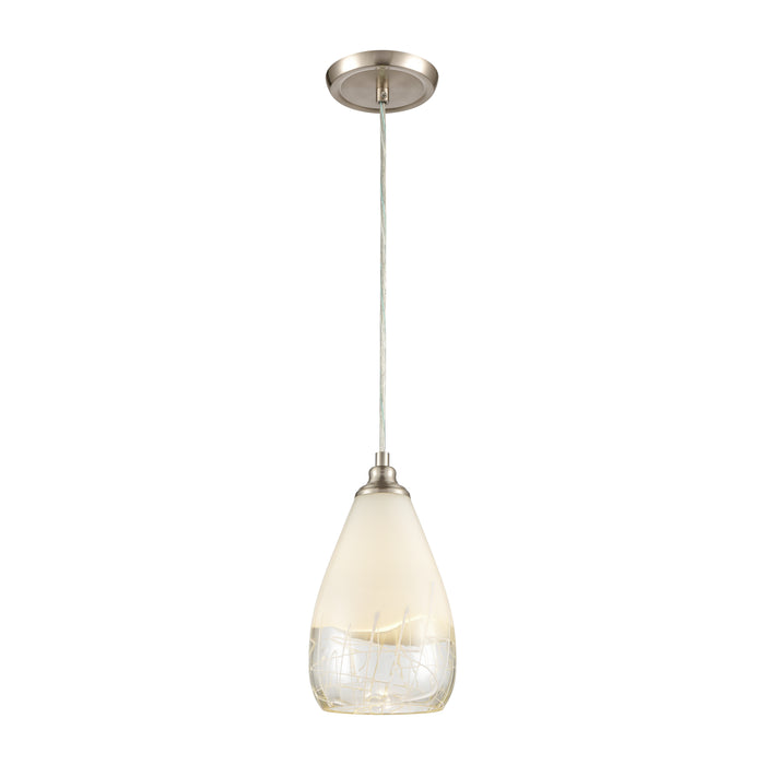 Sugarcoat 6'' Wide 1-Light Mini Pendant - Satin Nickel