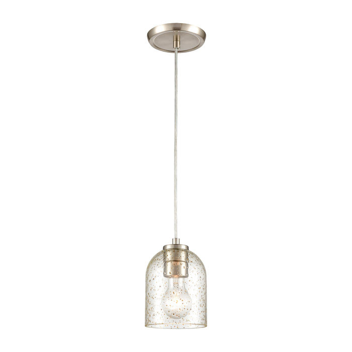 Sprinkle 5'' Wide 1-Light Mini Pendant - Satin Nickel