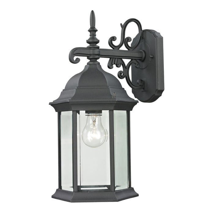 Spring Lake 17'' High 1-Light Outdoor Sconce - Matte Textured Black