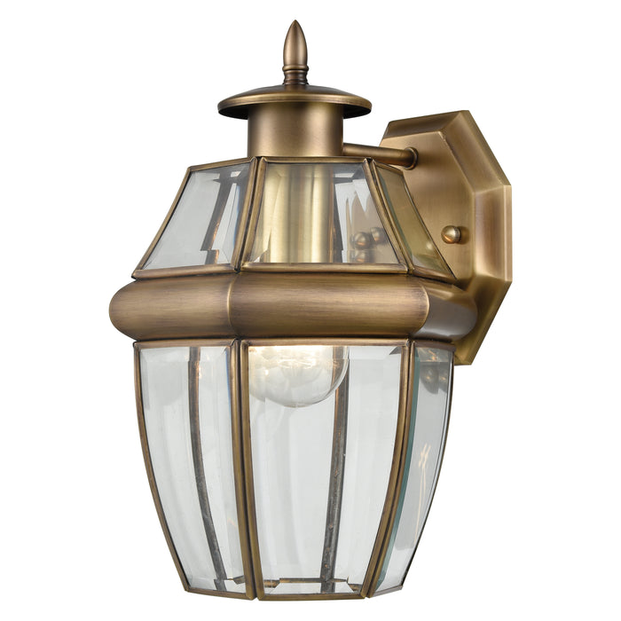 Ashford 8'' High 1-Light Outdoor Sconce - Antique Brass