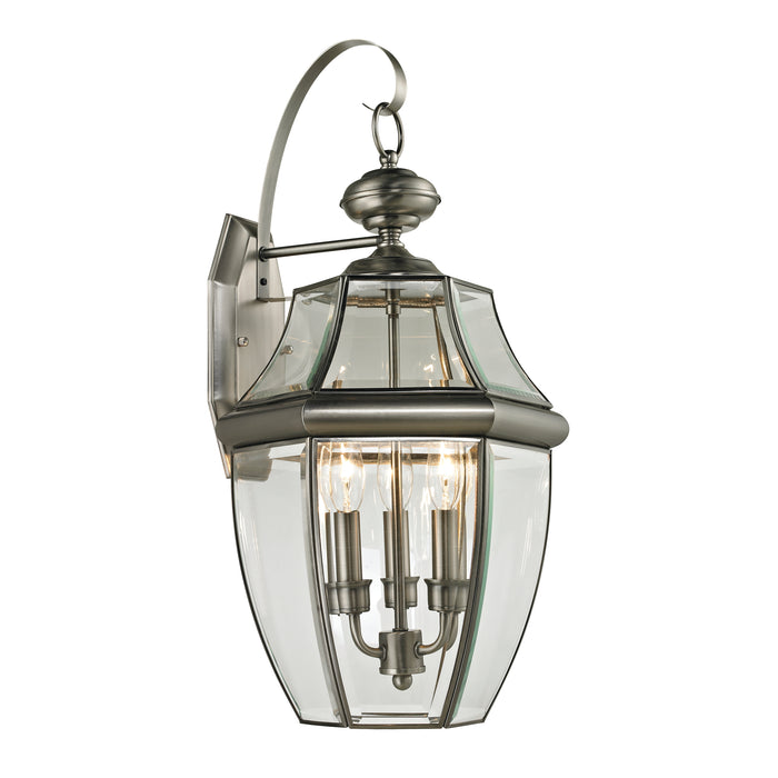 Ashford 23'' High 3-Light Outdoor Sconce - Antique Nickel