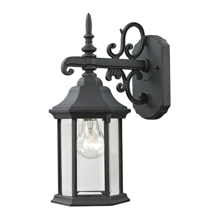 Spring Lake 15'' High 1-Light Outdoor Sconce - Matte Textured Black