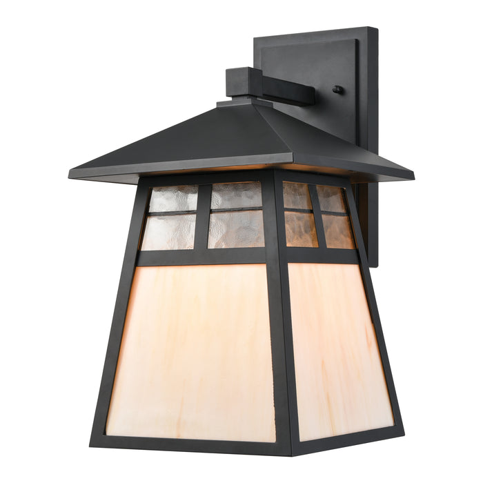 Cottage 15'' High 1-Light Outdoor Sconce - Matte Black