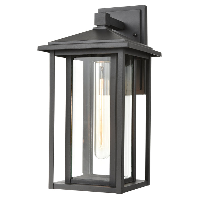 Solitude 15'' High 1-Light Outdoor Sconce - Matte Black