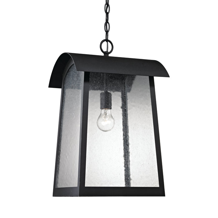 Prince Street 10'' Wide 1-Light Outdoor Pendant - Matte Black