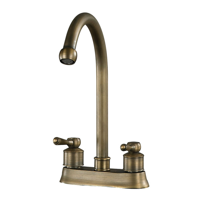 9.5-inch Center Set Antique Brass Faucet