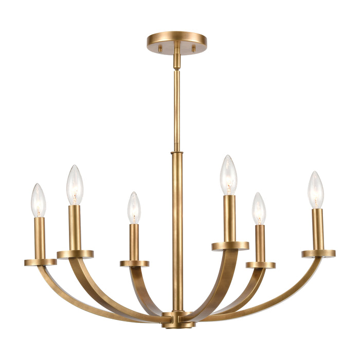 Erindale 26'' Wide 6-Light Chandelier - Natural