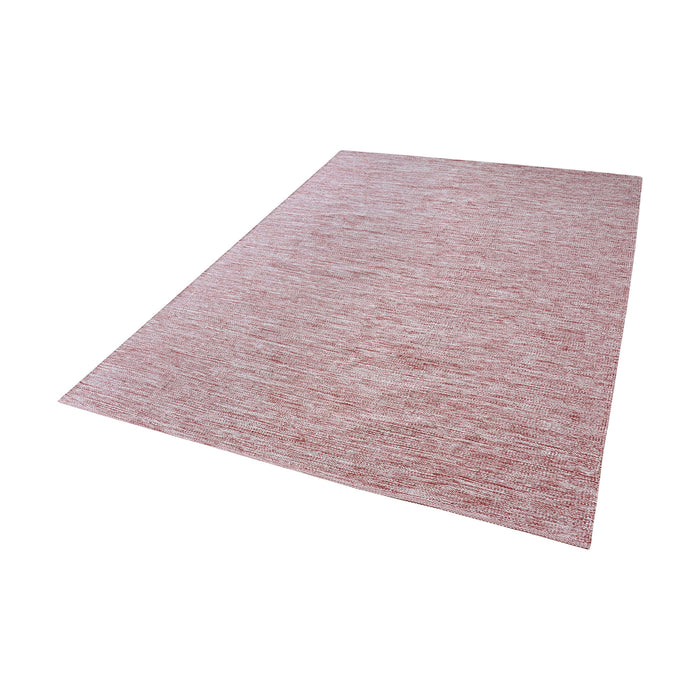 Alena Handmade Cotton Rug in Marsala and White