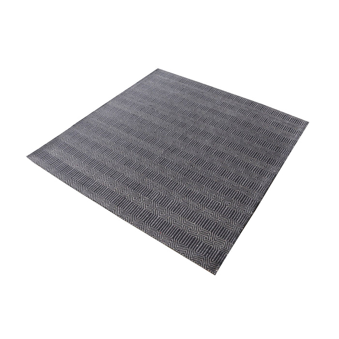 Ronal Handwoven Cotton Flatweave in Charcoal