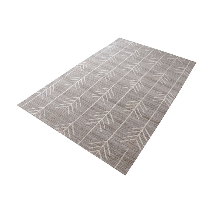 Armito Hand-tufted Wool Rug in Warm Grey