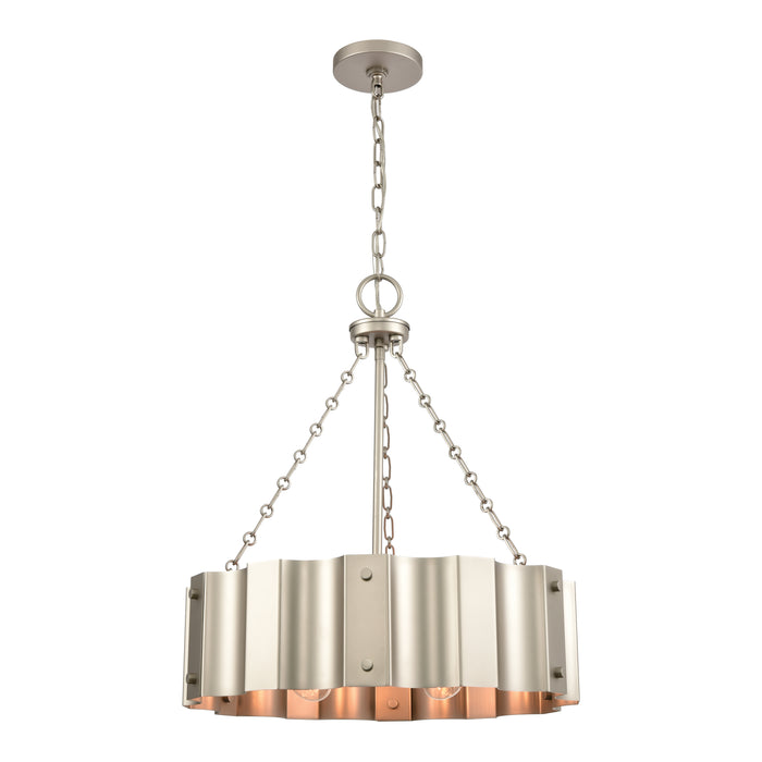 Clausten 21'' Wide 4-Light Chandelier - Matte Nickel