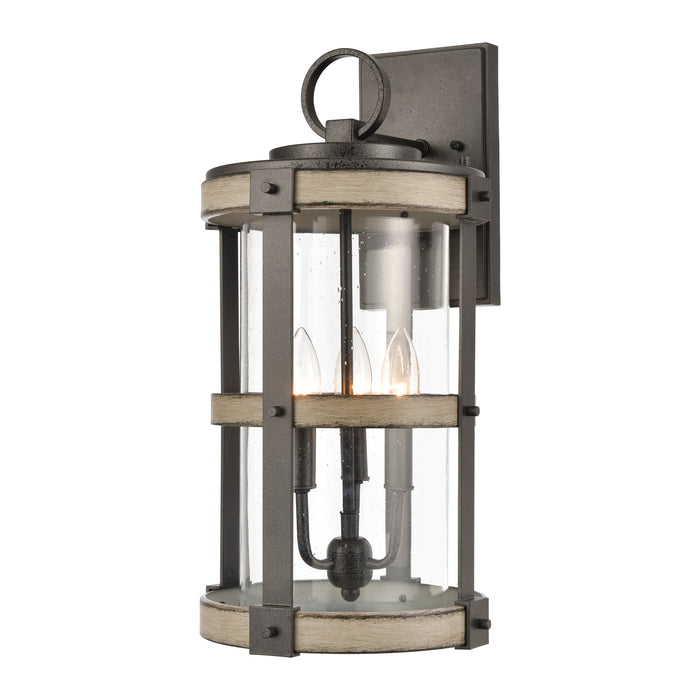 Crenshaw 20'' High 3-Light Outdoor Sconce - Anvil Iron