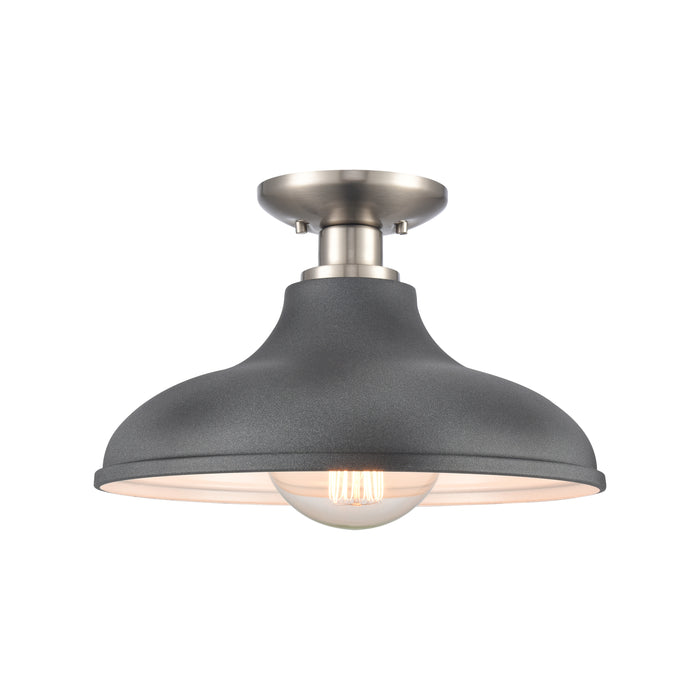 Grenville 13'' Wide 1-Light Semi Flush Mount - Brushed Nickel