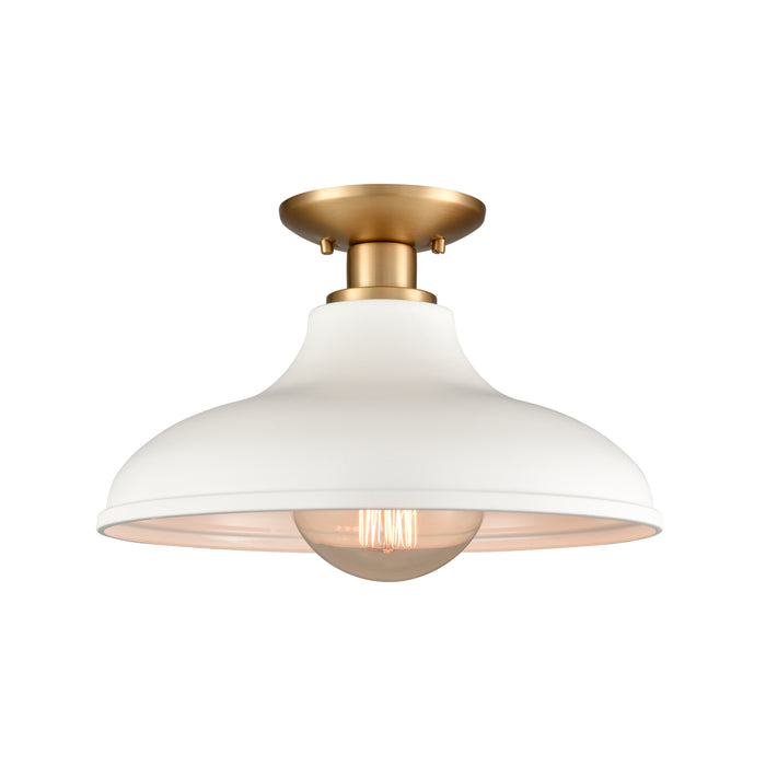 Grenville 13'' Wide 1-Light Semi Flush Mount - Brushed Gold