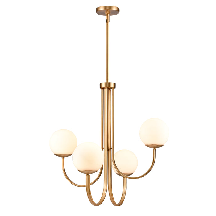 Caroline 26'' Wide 4-Light Chandelier - Brushed Gold