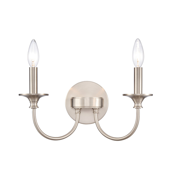 Cecil 14'' Wide 2-Light Vanity Light - Brushed Nickel