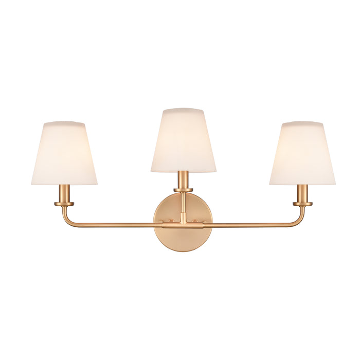 Hoyle 24'' Wide 3-Light Vanity Light - Brushed Gold