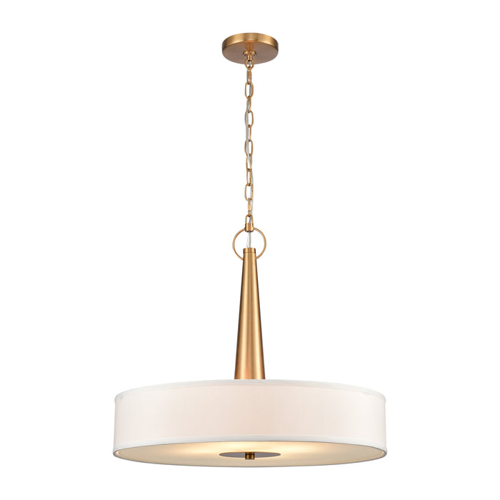 Leo 22'' Wide 4-Light Pendant - Brushed Gold