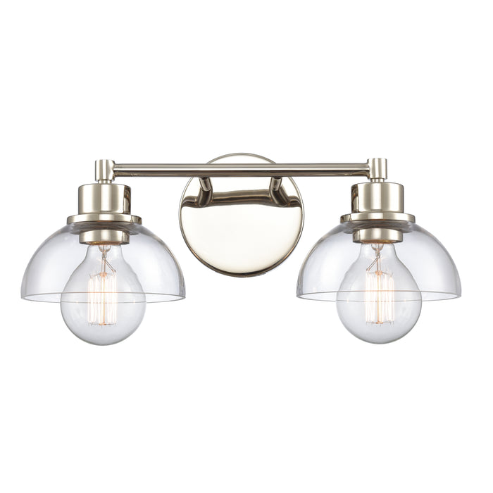 Julian 16'' Wide 2-Light Vanity Light - Polished Nickel