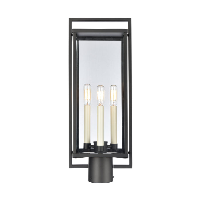 Gladwyn 21.5'' High 3-Light Outdoor Post Light - Matte Black