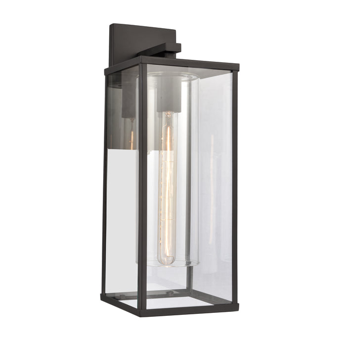 Augusta 19.5'' High 1-Light Outdoor Sconce - Matte Black