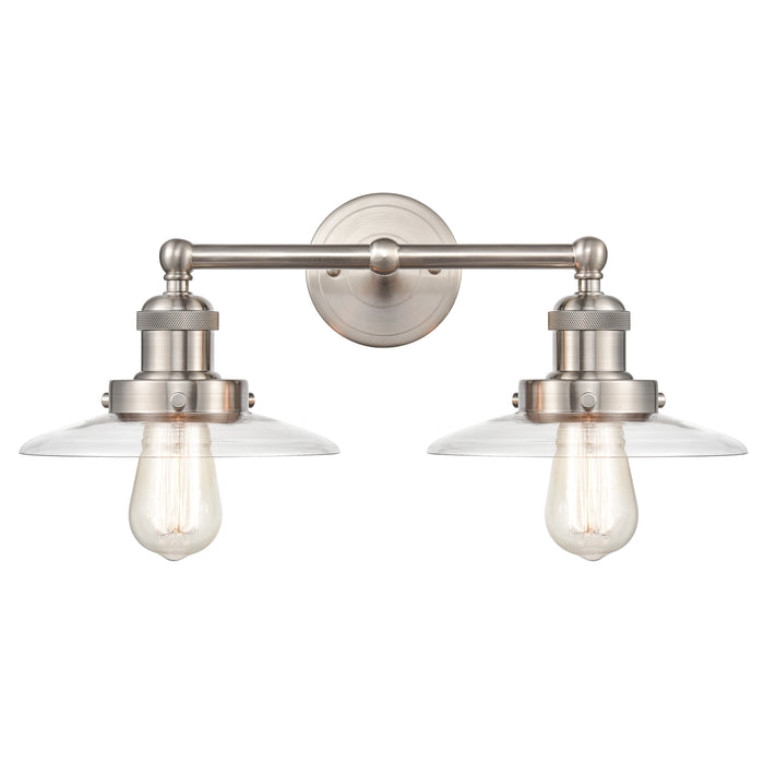 English Pub 18'' Wide 2-Light Vanity Light - Satin Nickel